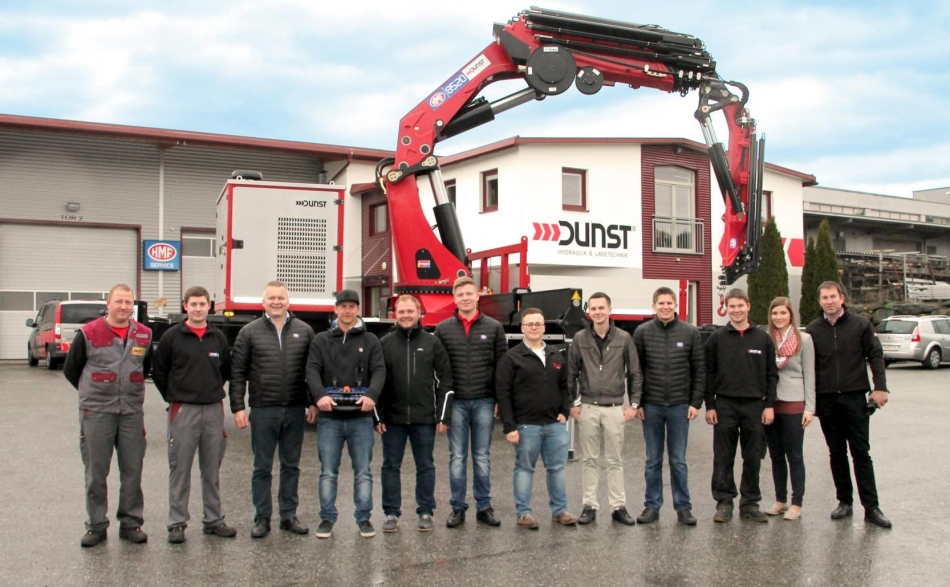 Baumeisterkran entwickelt von Dunst Hydraulik & Ladetechnik